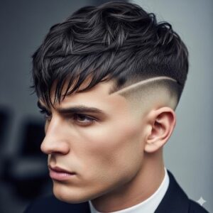Textured Fringe with Hard Part