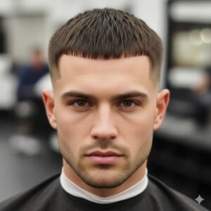 Tight Caesar with Micro Fringe